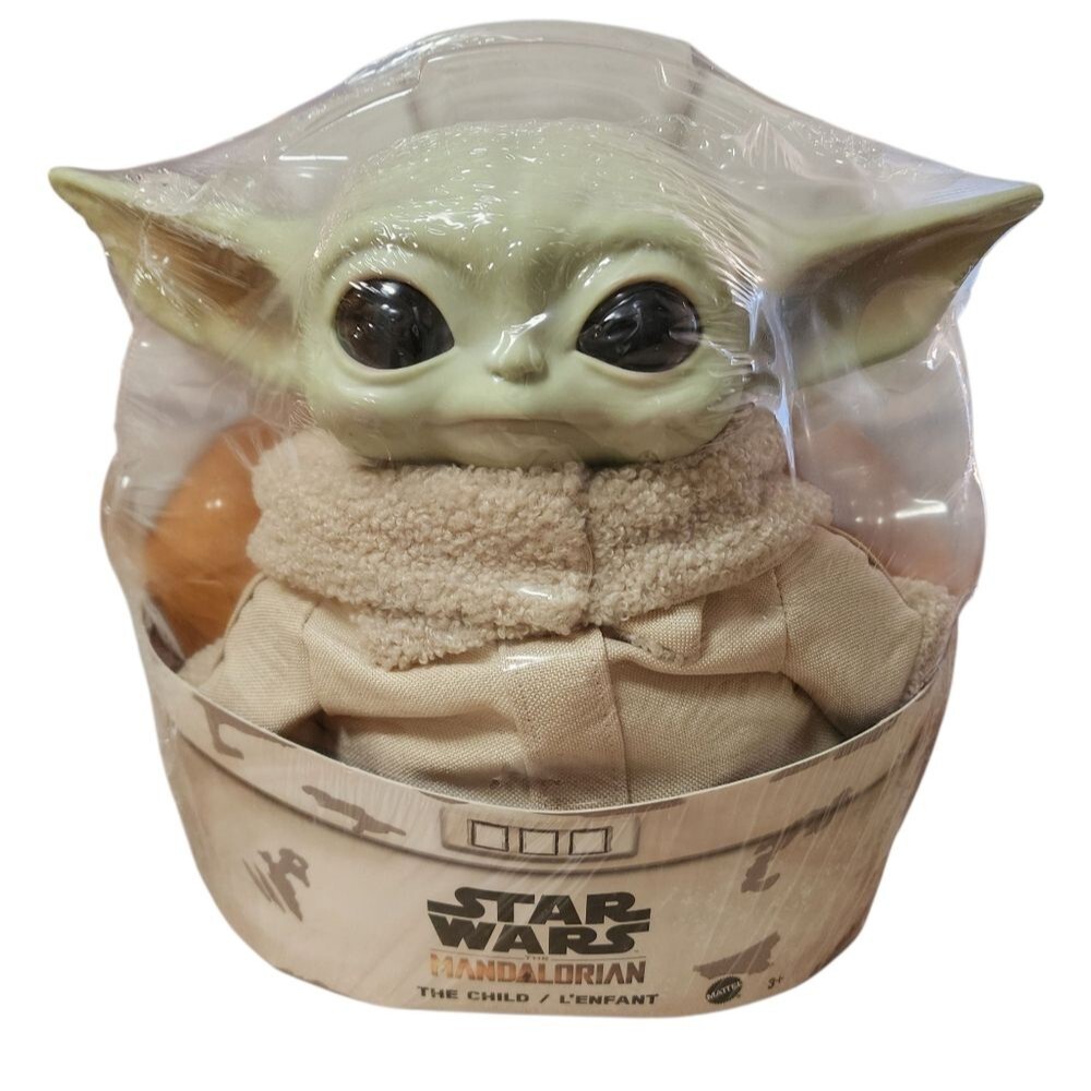 Star Wars Mandalorian Grogu The Child Baby Yoda 11 in Figure Plush Toy Green